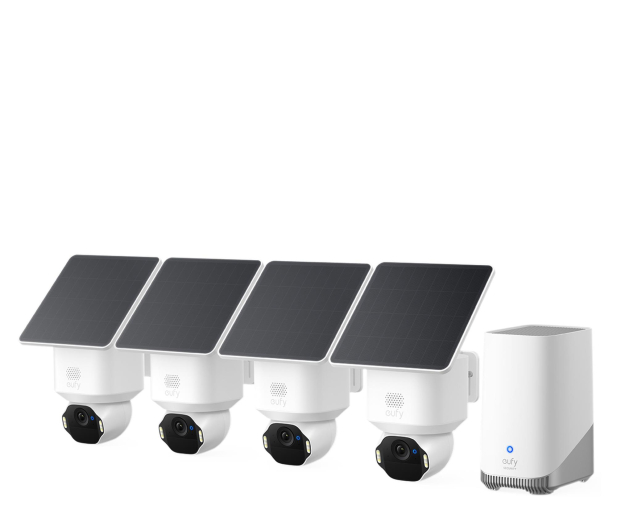 Eufy Zestaw 4 kamer eufy SoloCam E42 Biały + HomeBase 3 - 1505438 - zdjęcie